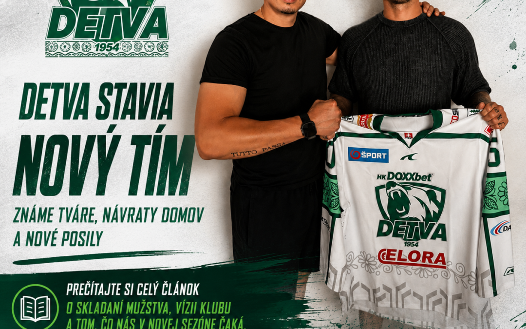 Domov sa vracia detvianske srdce. HK Detva skladá nový tím.